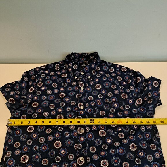 J. Crew Men's Medium Flex Washed Slim Fit Short Sleeve Shirt Style #BG955 - Picture 10 of 13